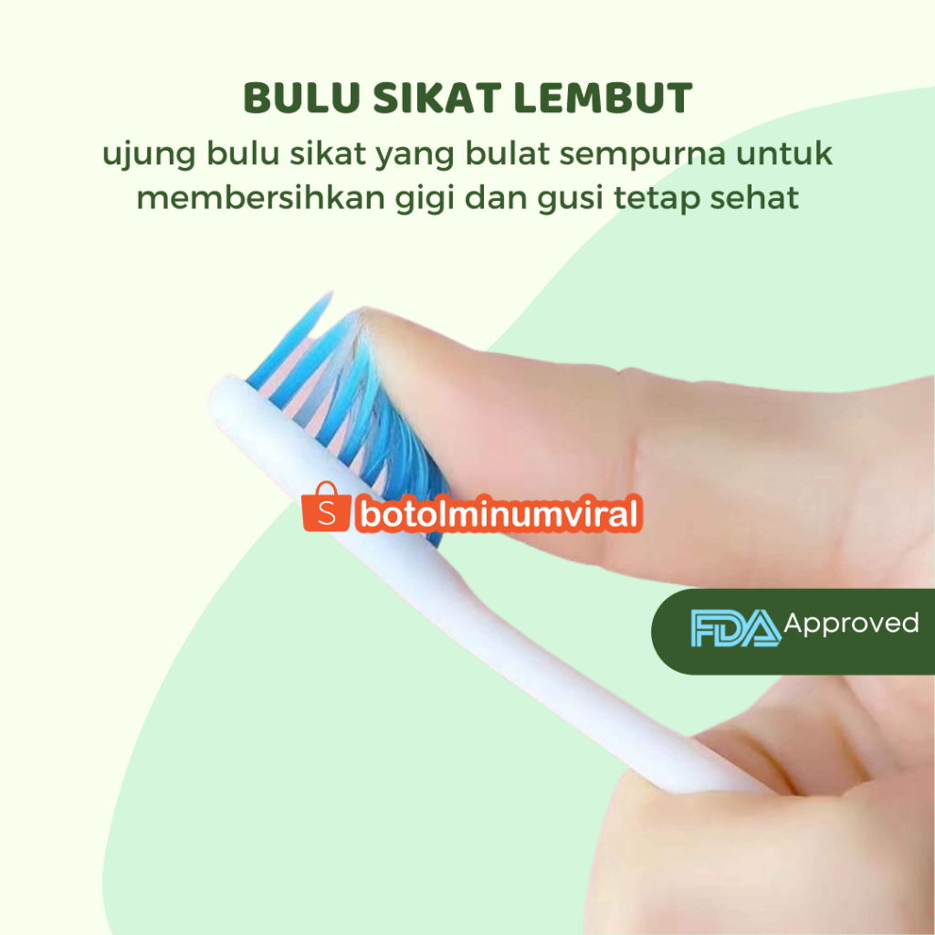 Sikat Gigi Anak U Silikon Bayi Balita Anak Bentuk U 360° Silicone Toothbrush Baby Type U Bisa Untuk Usia 2 / 3 / 4 / 5 / 6 / 7 / 8 / 9 / 10 / 11 / 12 Tahun