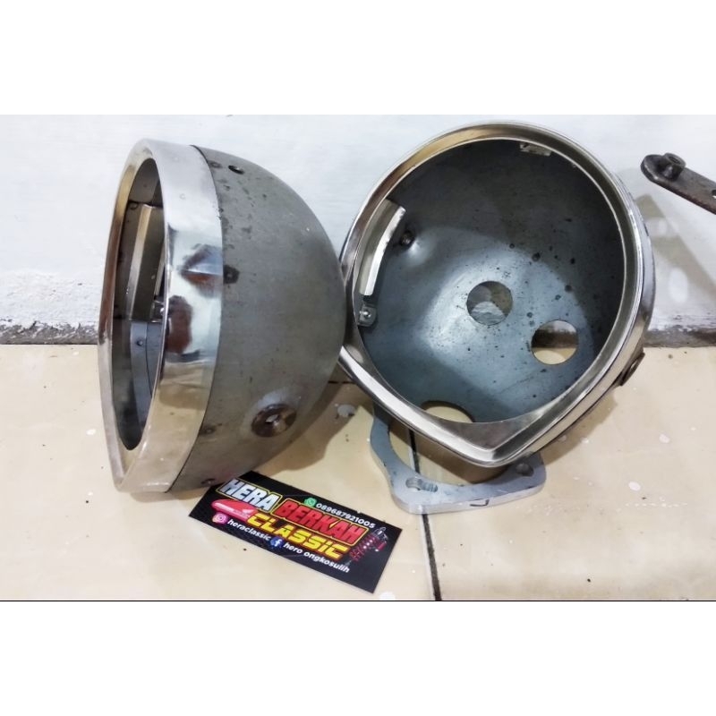 batok lampu drpan vanvan ukuran 5,75 inch set lampu daymaker