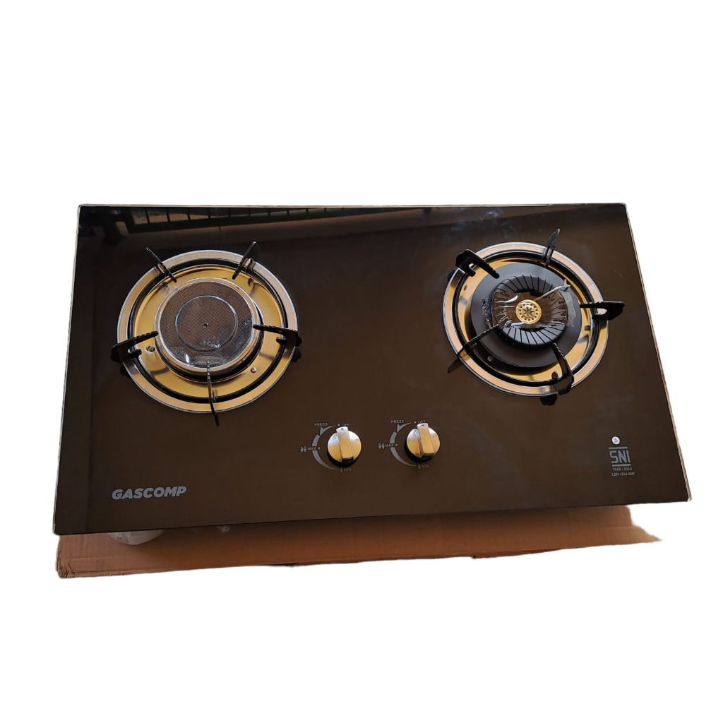 Kompor 2 tungku kaca tanam gascomp 232N