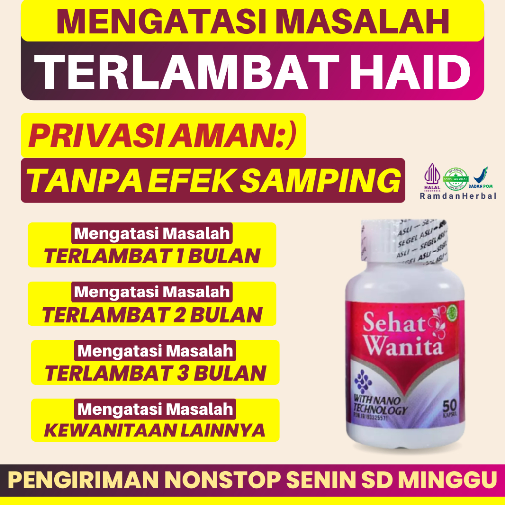 Obat Haid Terlambat Haid Lancar Pelancar Haid Lancar Haid Melancarkan Haid Sehat Wanita Kapsul Isi 5