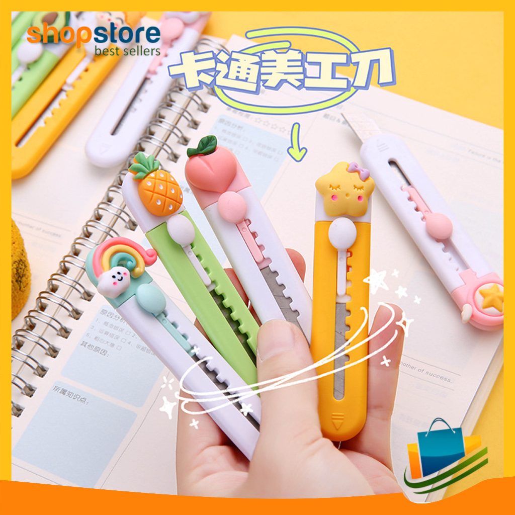 

Cutter Mini Travelling Pisau Silet Lucu Cutter Mini Karakter Import COD 882