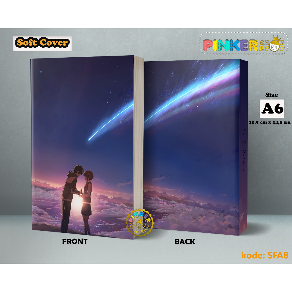 

(SFA8) Pocket Note Anime Kimi no Nawa Softcover A6 Buku Tulis catatan Notes Agenda Planner Jurnal