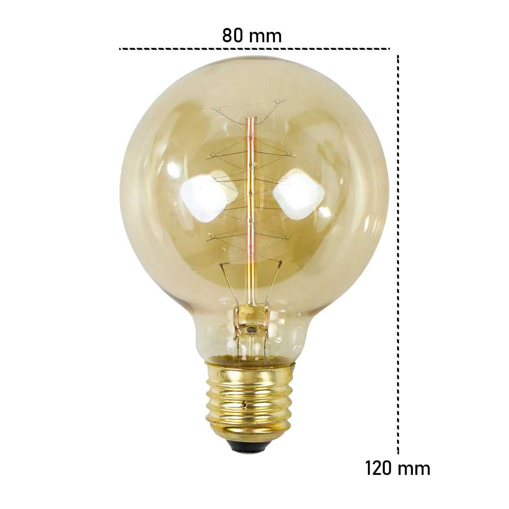 Lampu Pijar Spiral Bohlam Edison 4W E27 Warm White Lampu Hias Desain Dekorasi Vintage Kawat Lampu Spiral