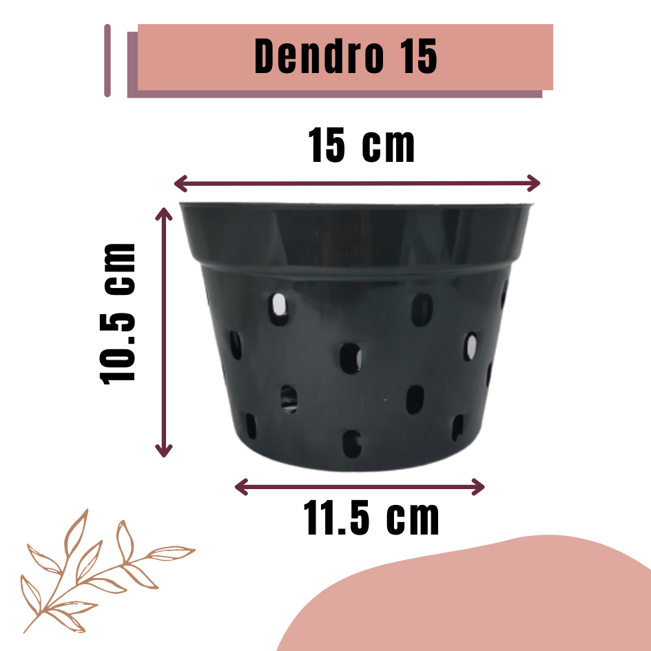 NKT Basic 15 Banyak Lubang Poros (15cm) Hitam Pot Bunga Basic Polos Banyak Pori Ukuran 15cm Cocok Untuk Aglonema