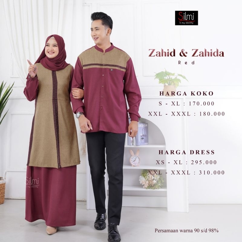 Silmi zahid zahida couple ibu dan ayah baju couple pasangan kekinian silmi seragam pengajian samara 