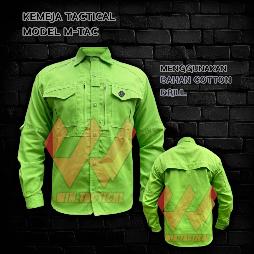 Kemeja Lapangan M-tac Panjang Premium Warna Cream / Kemeja Tactical Lengan Panjang Drill High Quality / Kemeja Taktikal Tangan Panjang Kekinian / Kemeja Military Distro Murah / Kemeja PDL PDH Formal Terbaru / Kemeja Proyek Safety Militer