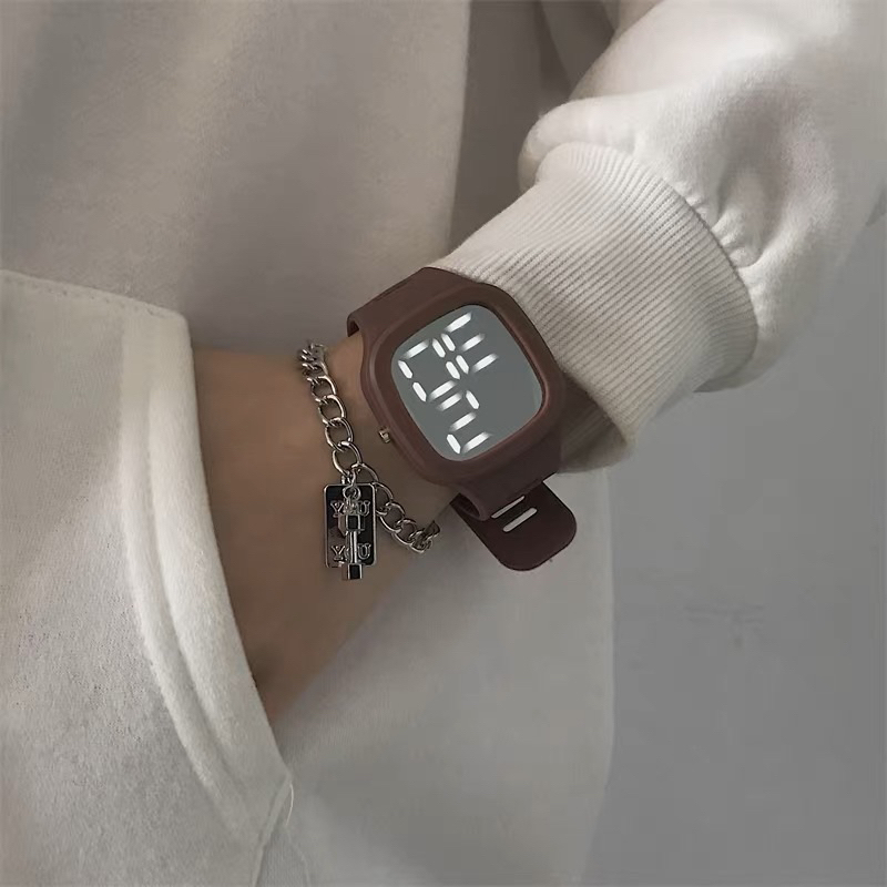 COD Jam Tangan Digital Wanita Pria Tahan Air Fashion Watch LED Tampilan Layar Besar Dengan Font Warna-warni BY MITRA