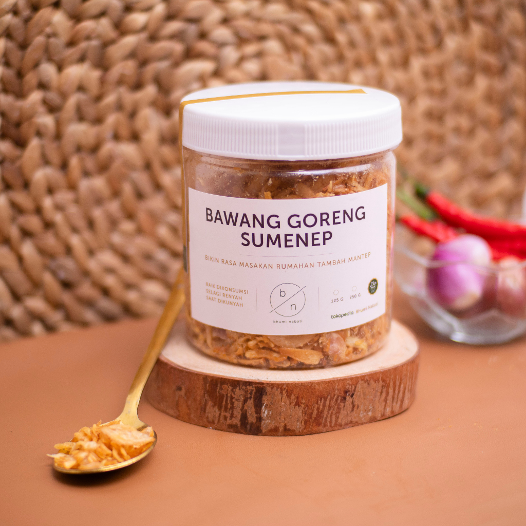 

Bawang Goreng Sumenep PREMIUM 125gr - Bhumi Nabati
