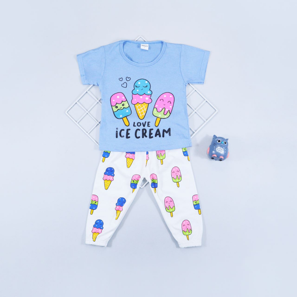 Owlet - one set anak / setelan anak bergambar / piyama anak