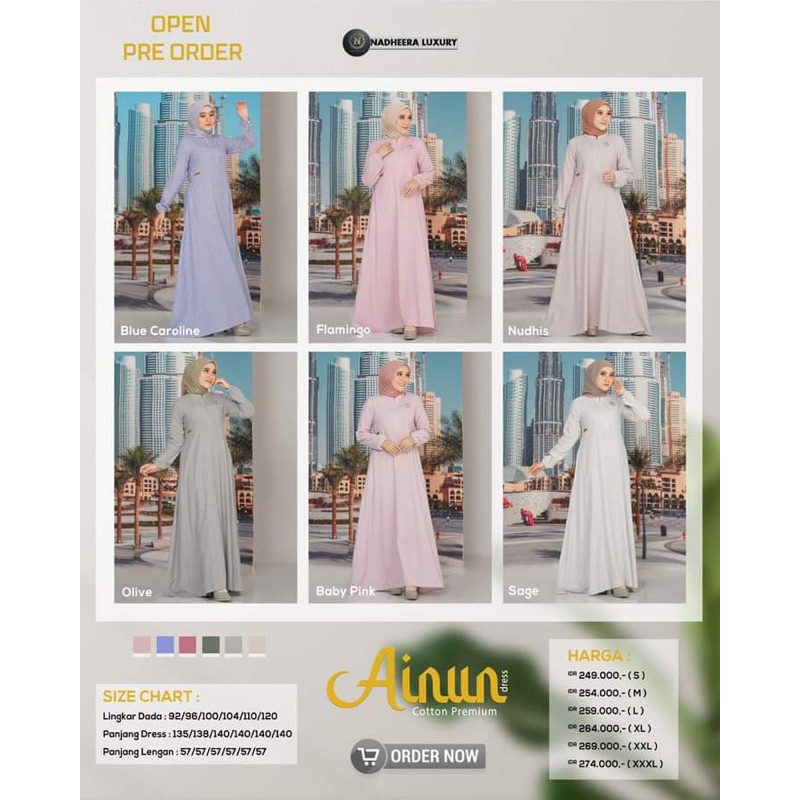 NADHEERA LUXURY Dress Ainun Mom