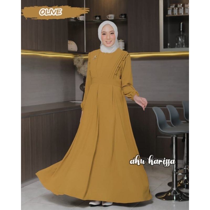 Neira dress by aku karissa Ready sage dan olive