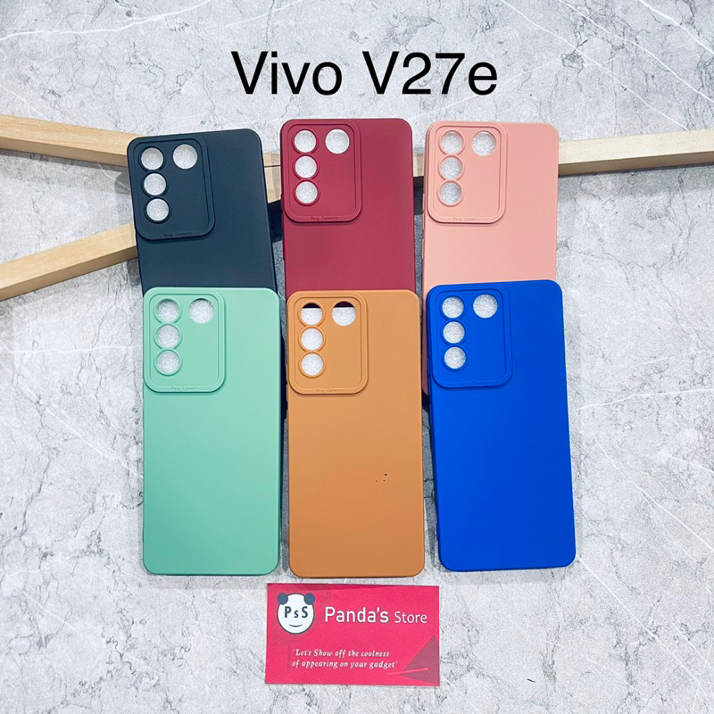 Softcase Pro Camera Vivo V27e Candy Case Full Color 3D Silikon TPU