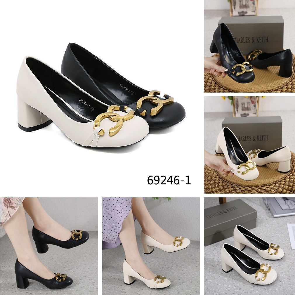 69246-1 Pumps Chunky Metallic Accent