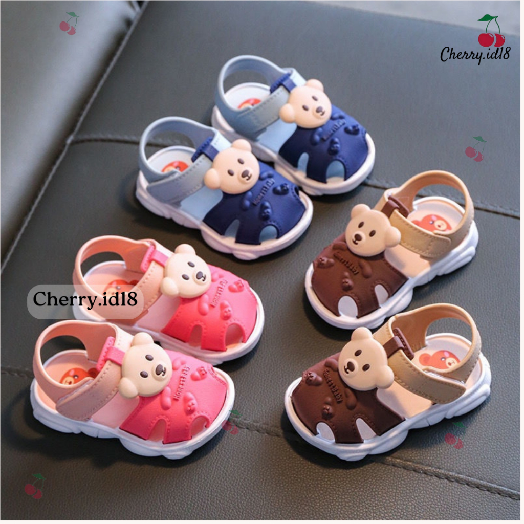 Cherry COD 0-2 Tahun Sandal Anak Perempuan Import / Sandal Karet Anak Perempuan LX05