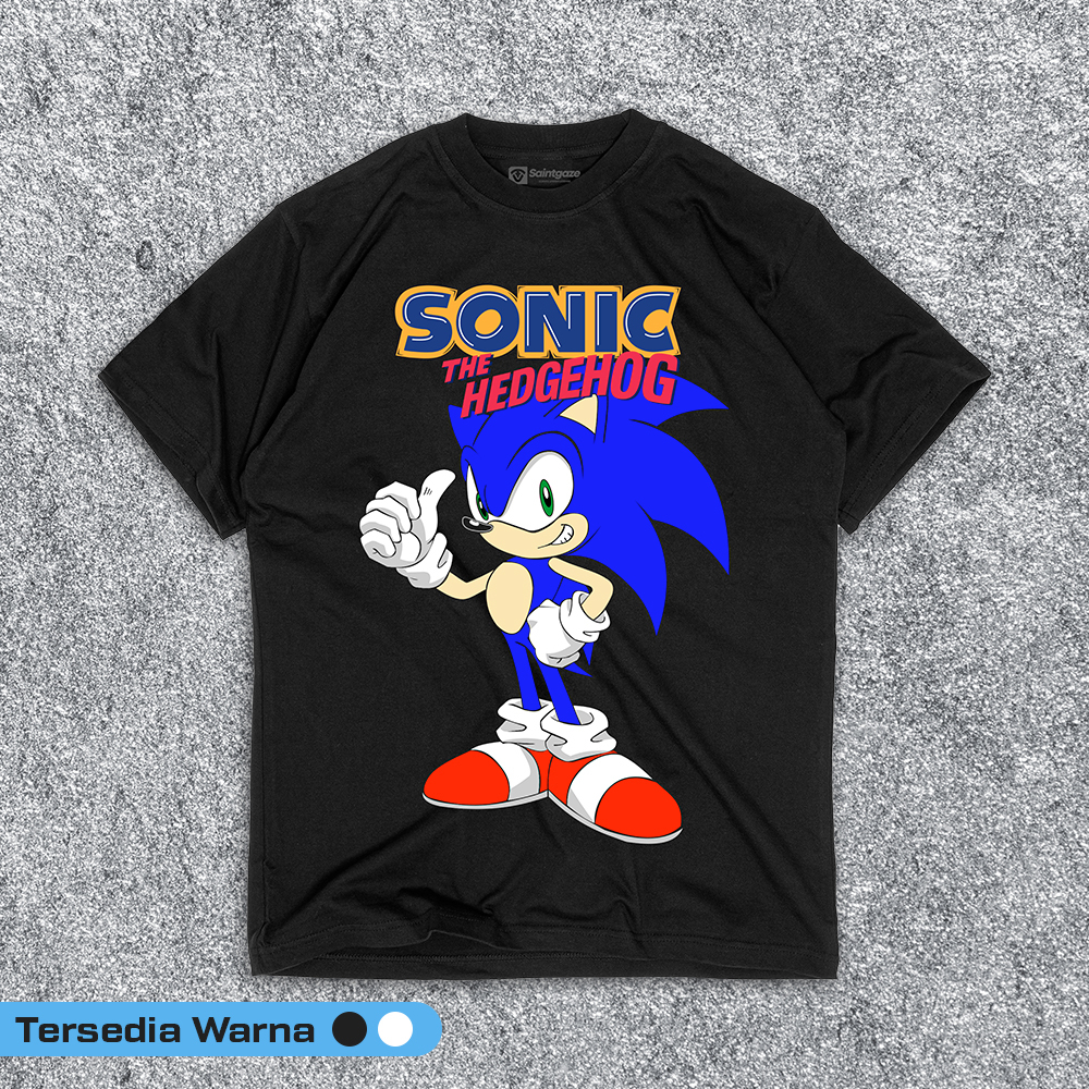 Cartoon - Sonic X Kaos kartun dewasa original vintage laki laki wanita cowo cewe baju distro t shirt