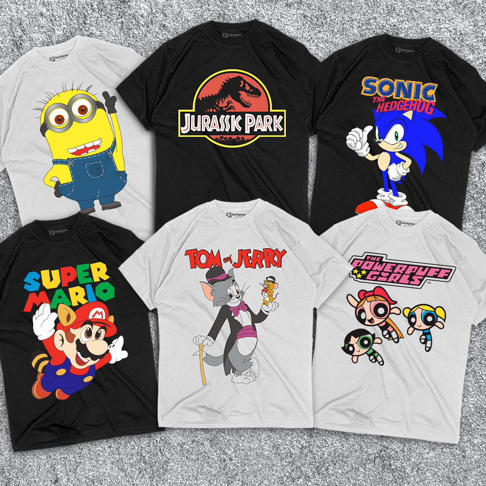 FLCLS Kaos kartun dewasa original vintage laki laki wanita cowo cewe baju distro t shirt anime unise