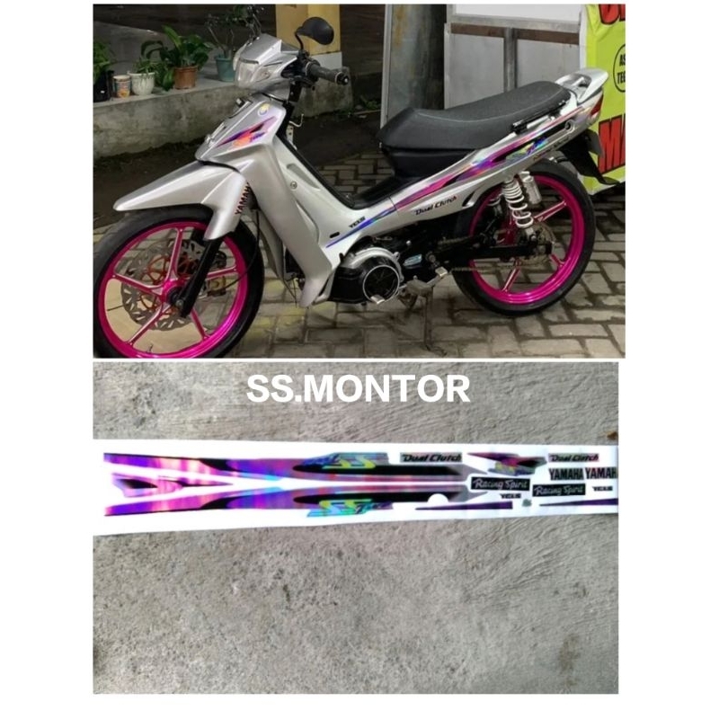 STRIPING STIKER LIS FIZ R SS TWO SILVER 03 HOLOGRAM