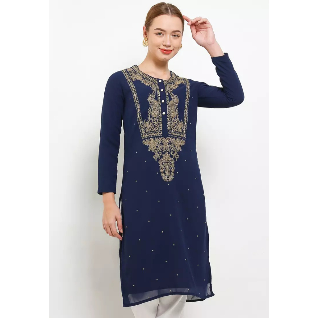 CHANIRA - Rashiqa / Atasan Tunik Wanita Motif Premium