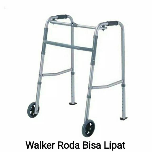 Walker Roda Tongkat Alat Bantu Berjalan Lansia Orang Tua