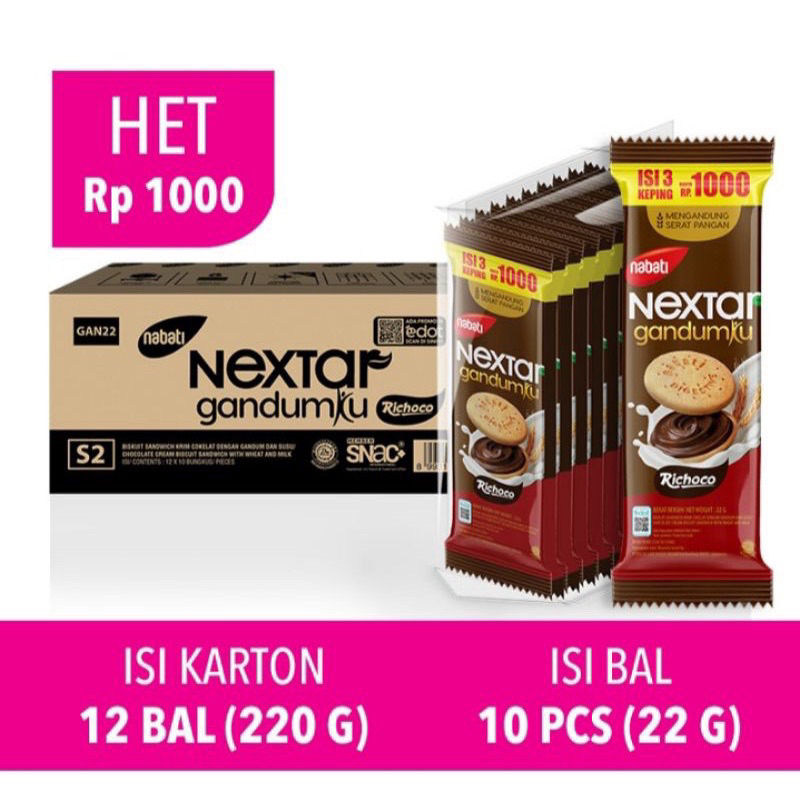 NEXTAR GANDUM COKLAT 22gr