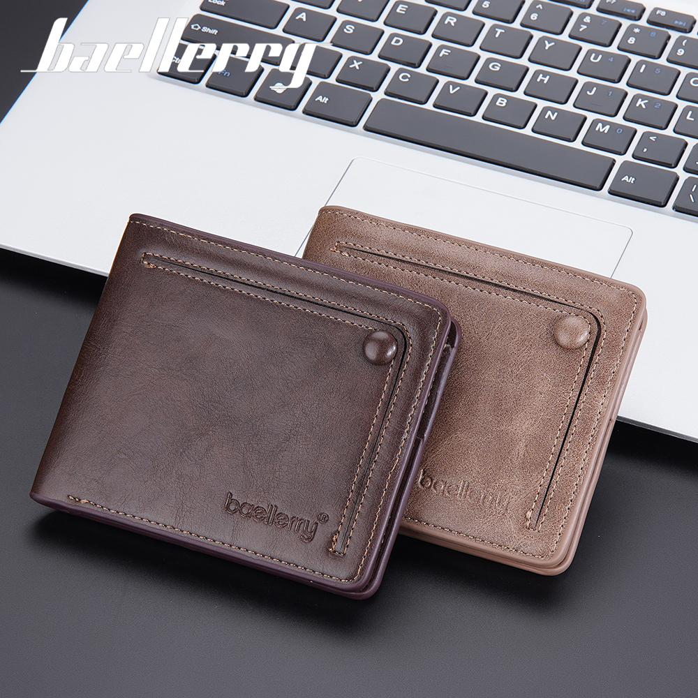 BAELLERRY D3243 Dompet Pria Bahan Kulit PU Leather Premium WATCHKITE WKOS