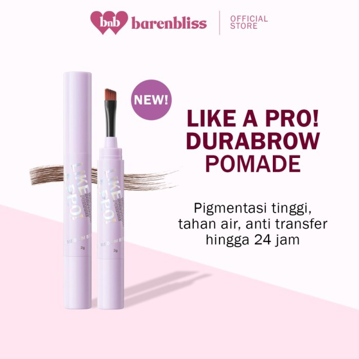 READY STOCK | BARENBLISS LIKE A PRO SHOCKPROOF DURABROW POMADE ALL VARIANT