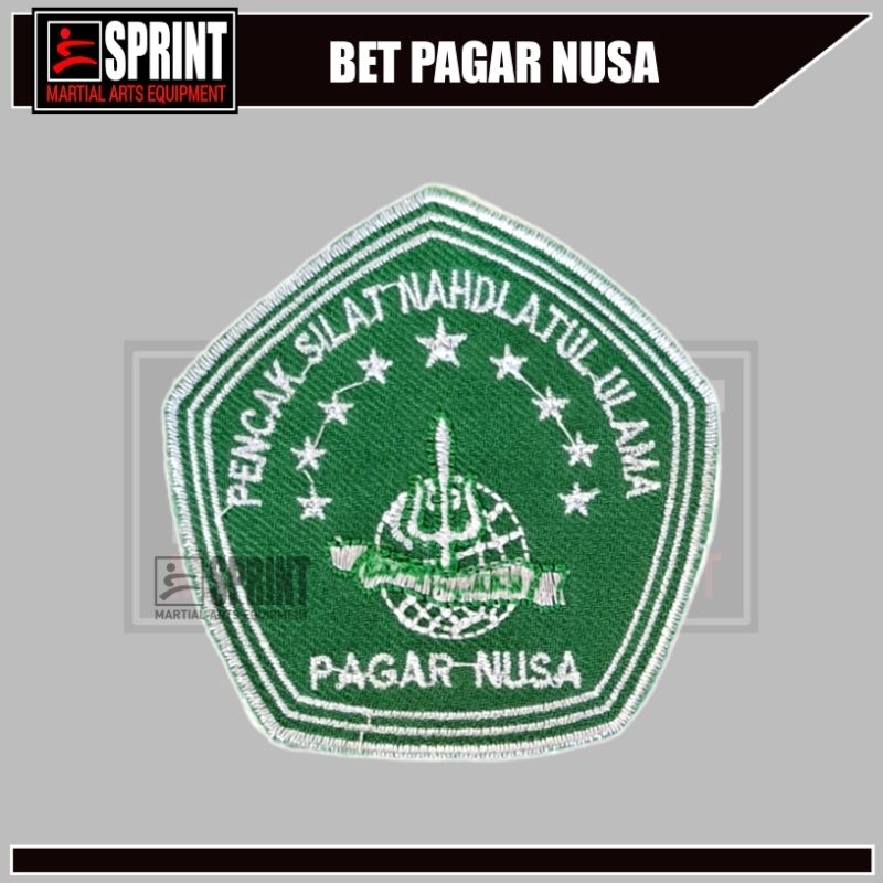 Bet Pagar Nusa Bordir - Logo Pagar Nusa - Lambang Pagar Nusa Bordir Komputer