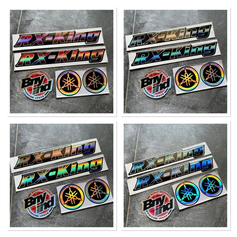 Sticker Stiker Emblem RX KING Timbul