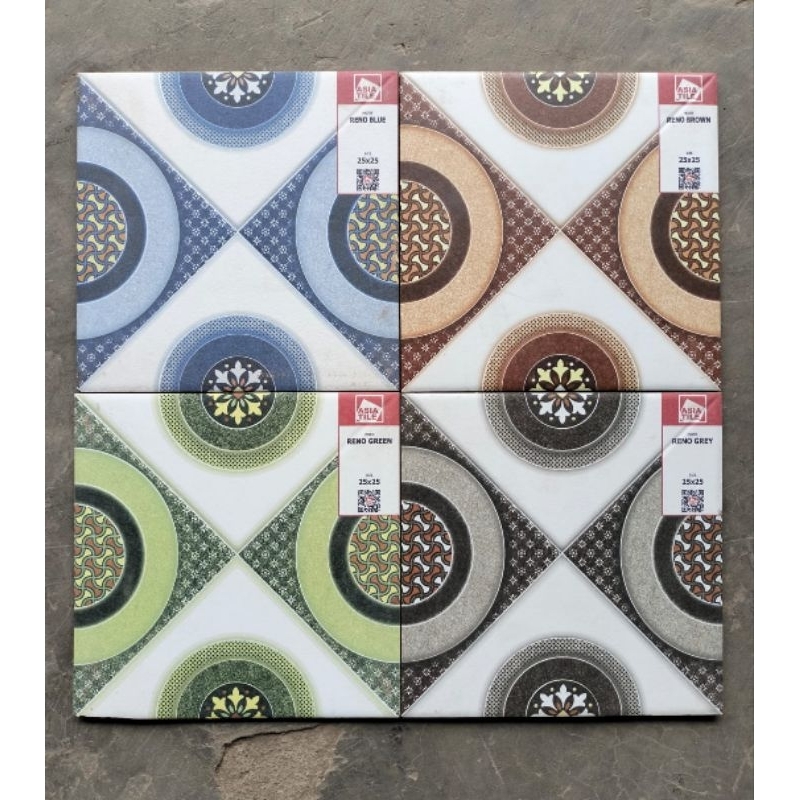 Keramik Lantai Kasar Asia Tile Reno Series Ukuran 2525