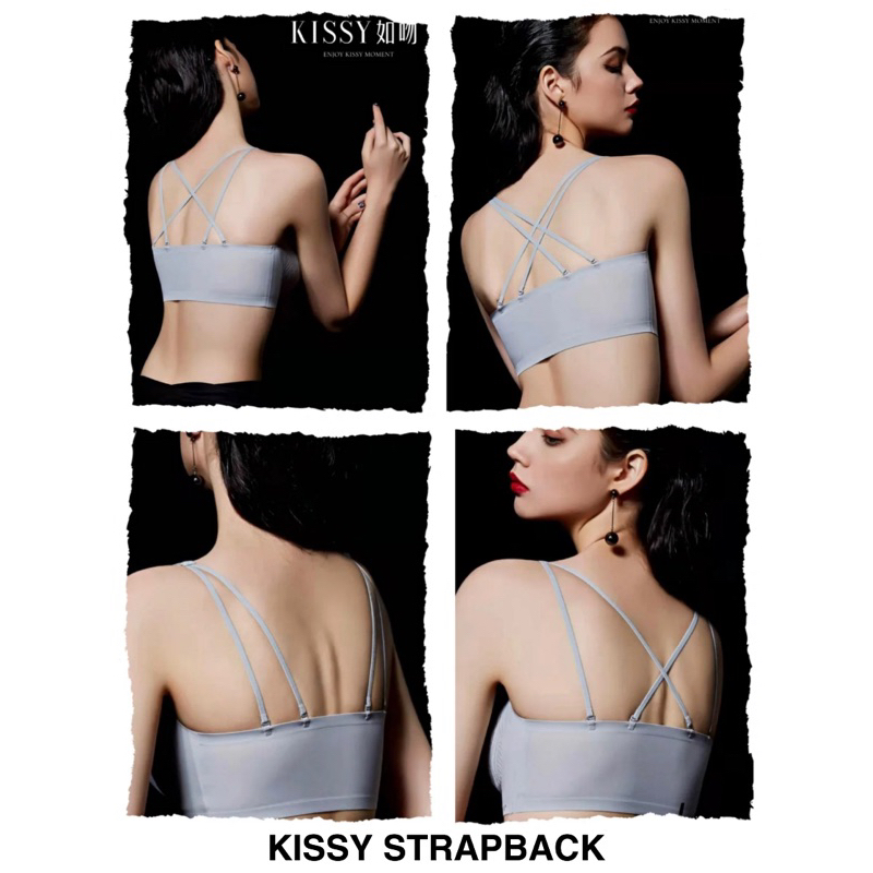 Kissy Bra / Kissy Lingerie Set / Pakaian dalam wanita / Bra Tanpa Kawat / Bra Wanita Tanpa Kawat