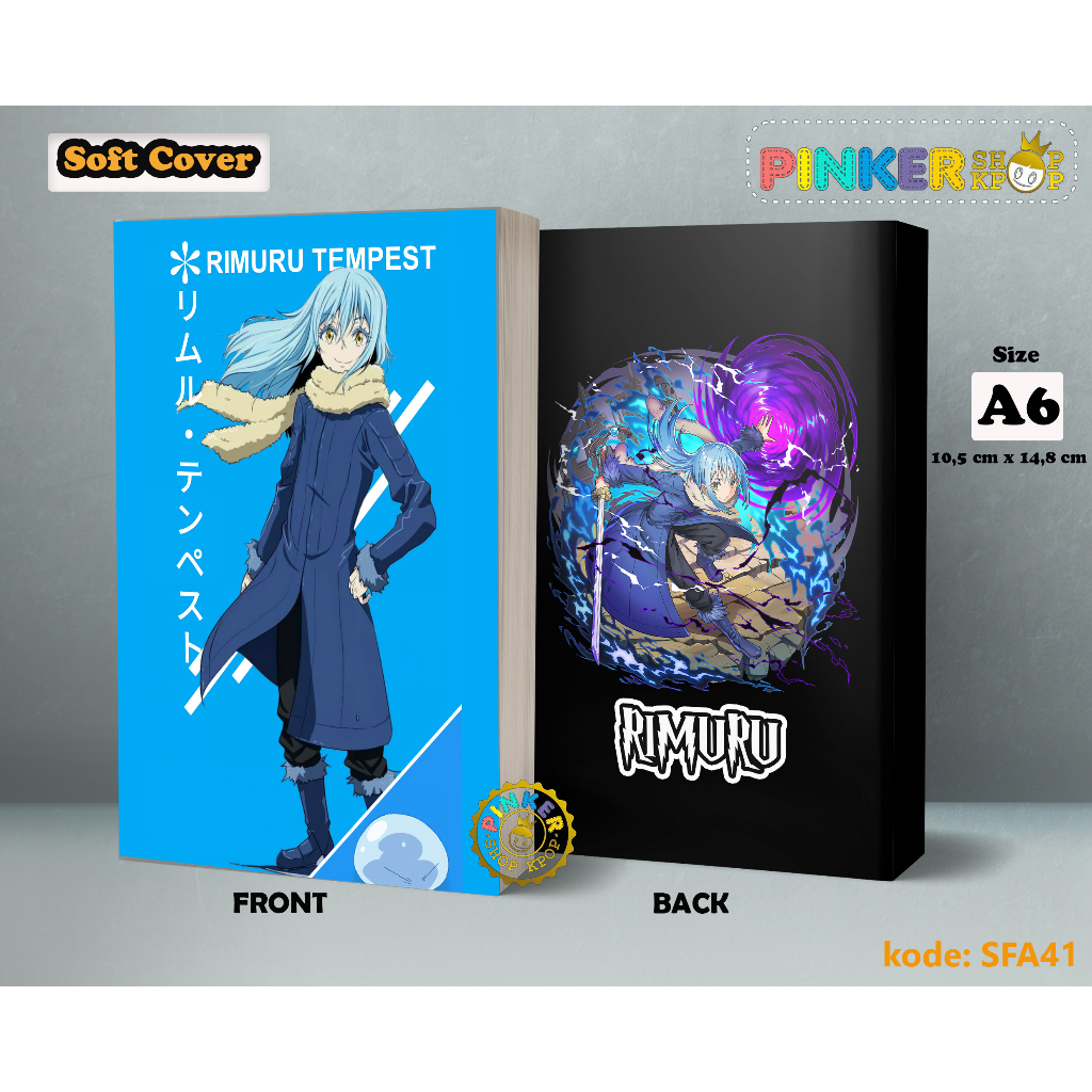 

(SFA41) Pocket Note Anime RIMURU Softcover A6/A5 Buku Tulis catatan Notes Agenda Planner Jurnal