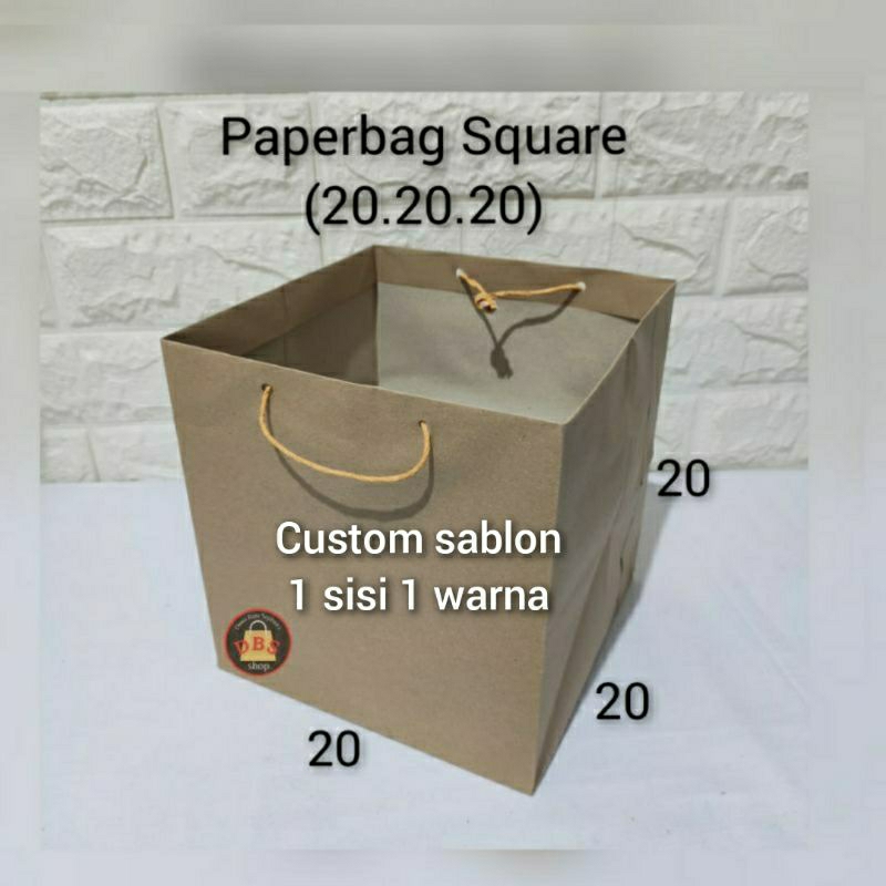 

Paperbag Custom Sablon (20.20.20)