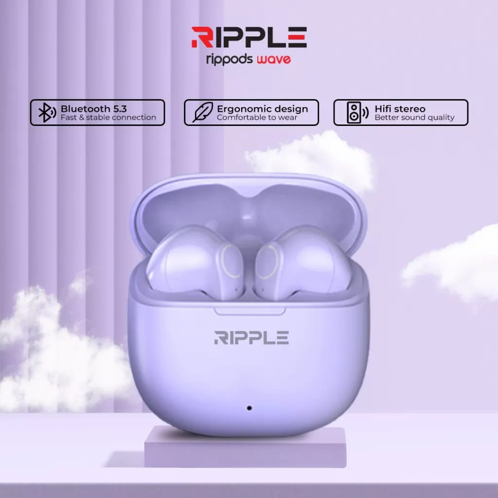 Ripple Rippods Wave TWS Headset Bluetooth Earphone Mini Earbuds