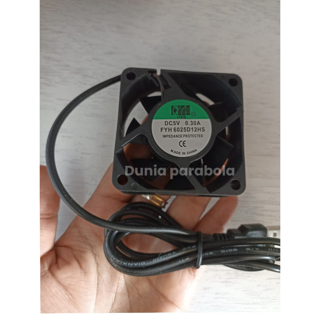 Kipas Set Top Box + Kabel USB 1 Meter Kipas DC 8X8 Fan DC 6X6 8X8