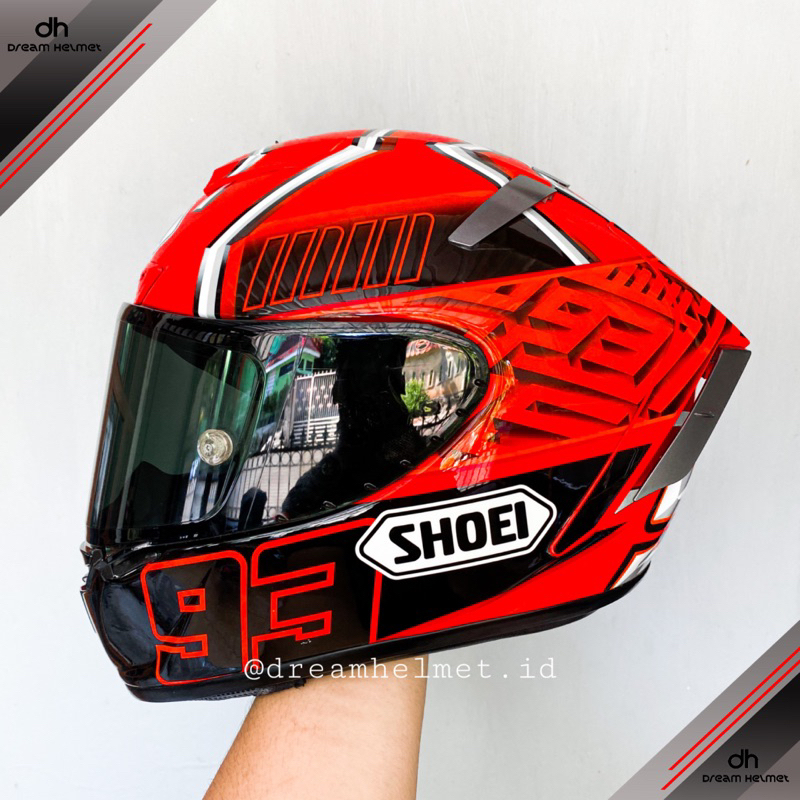 shoei x14 marquez red ant original