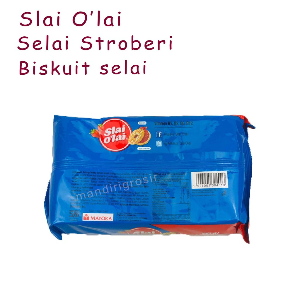 BISKUIT SLAI O'LAI 3 VARIAN RASA 192g