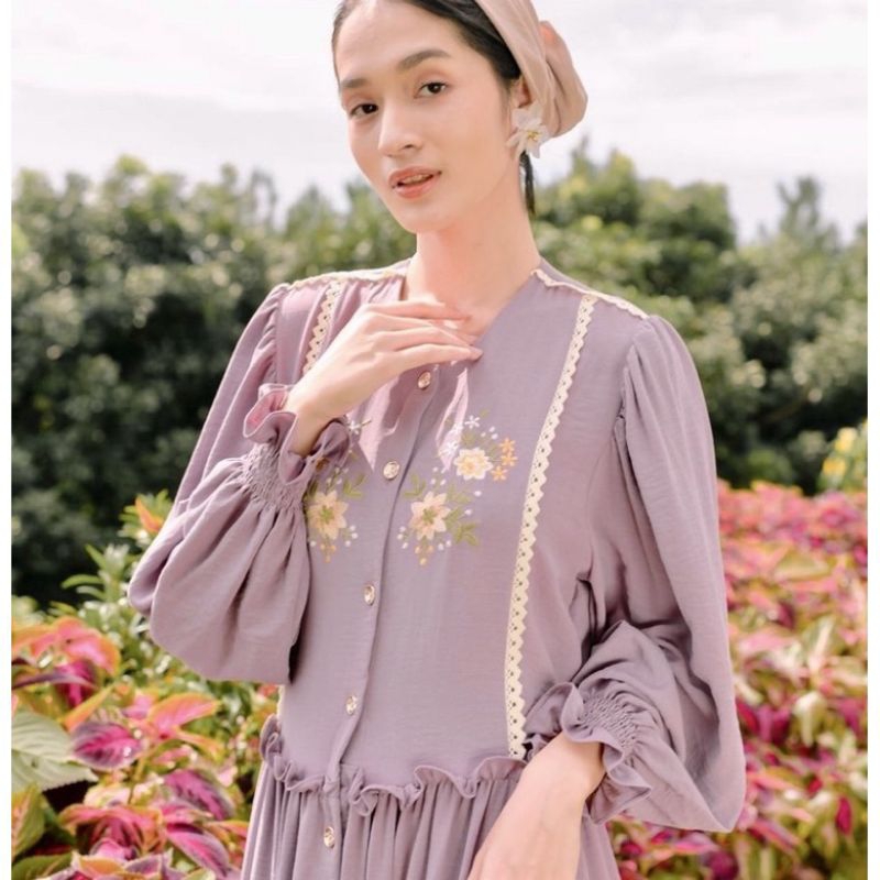 Seraya Dress Haidee Orlin Lilac