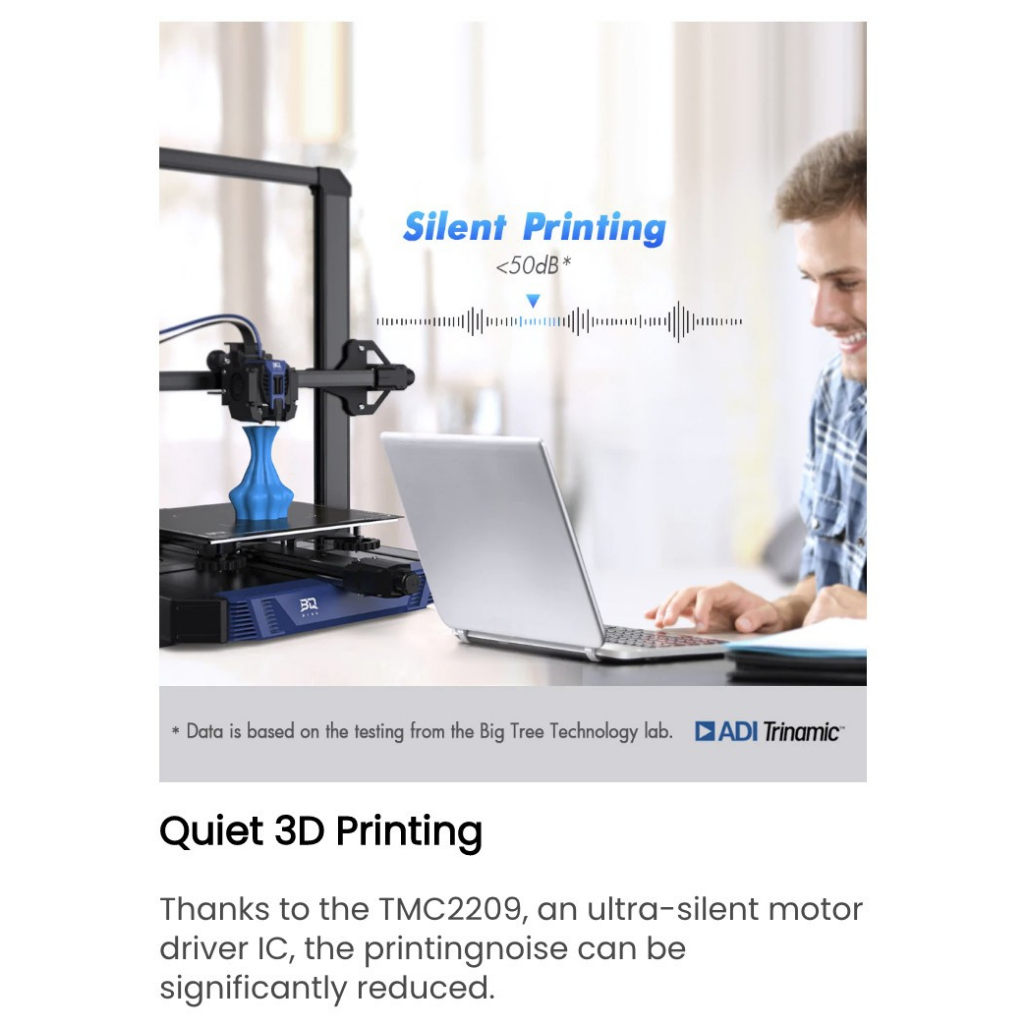 Original Biqu Hurakan 3D Printer Klipper Firmware High Speed TMC2209