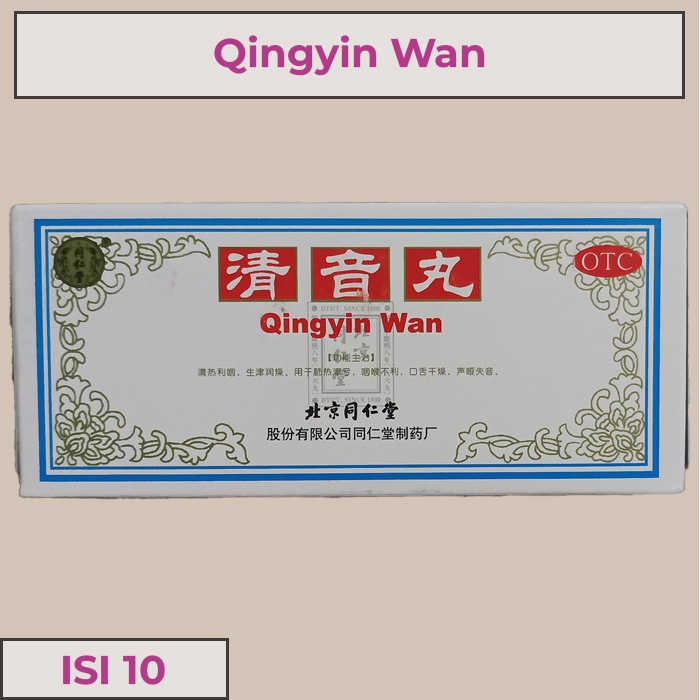 Obat Sakit Tenggorokan Qing Yin Wan Isi 10