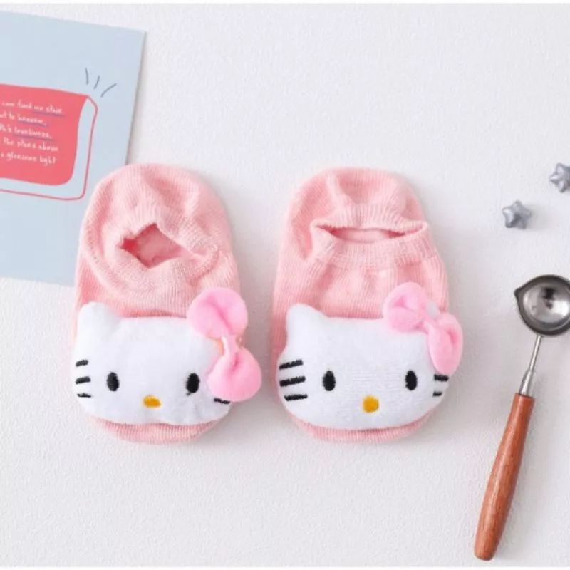 Kaos Kaki Bayi Karakter Baby Sock Anti Slip 3D Unisex Bulu Lembut