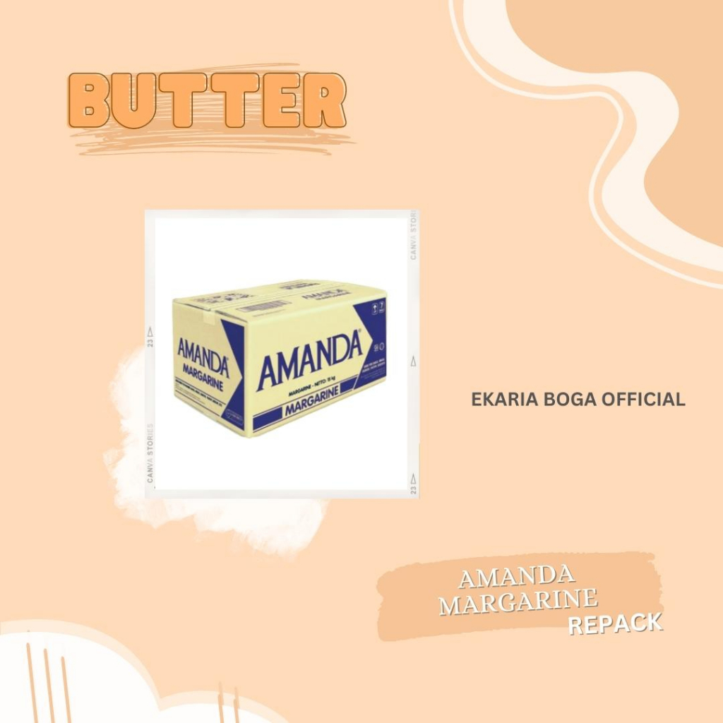 

BUTTER | MENTEGA | MARGARINE | AMANDA | AMANDA MARGARINE | REPACK 250GR