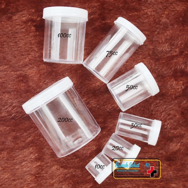 Pot Urine 20cc Pot Plastik 20 cc Pot Obat Pot Lab Pot Kapsul