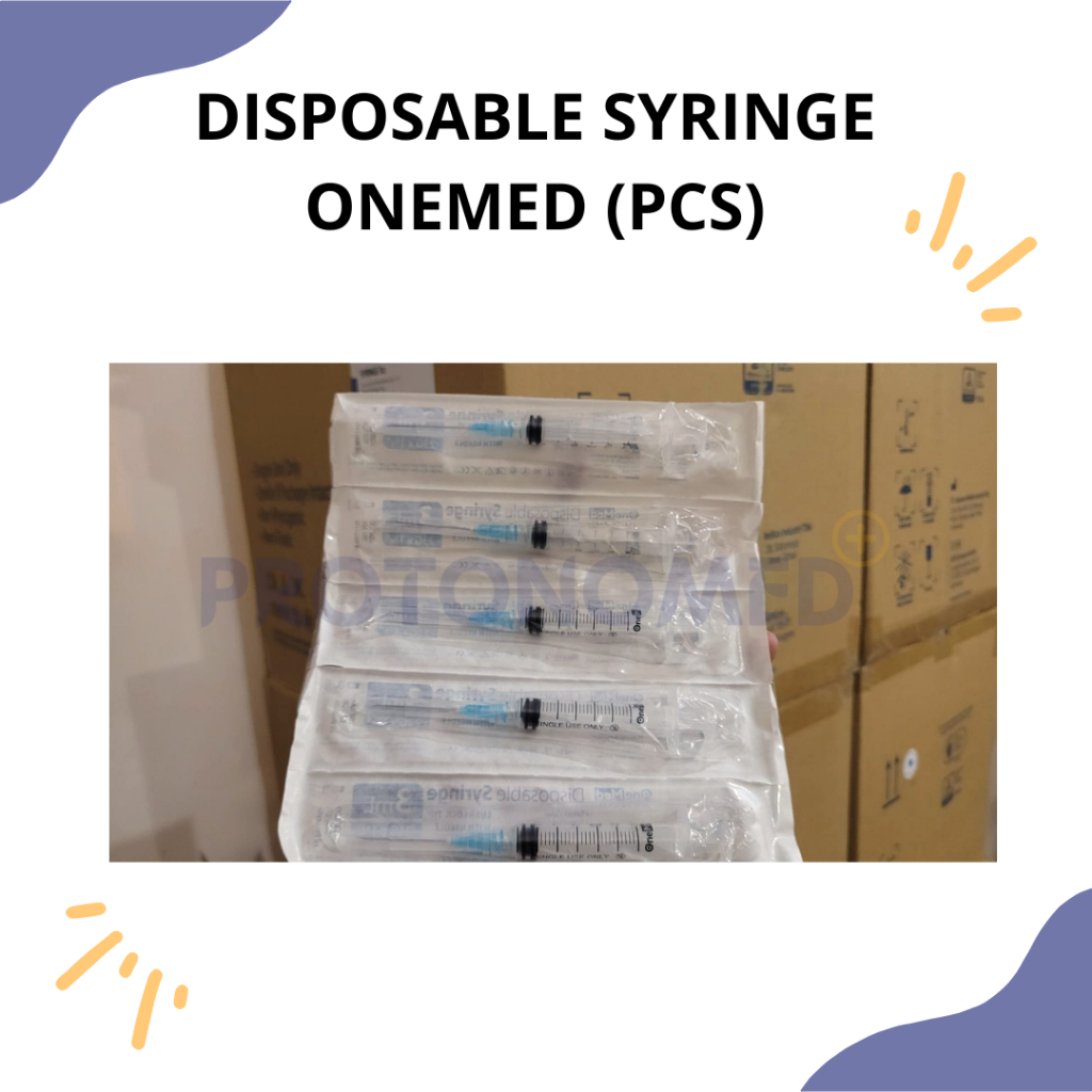 Syringe Onemed / Spuit Onemed 3 CC 3 ML 3CC 3ML (Pcs)
