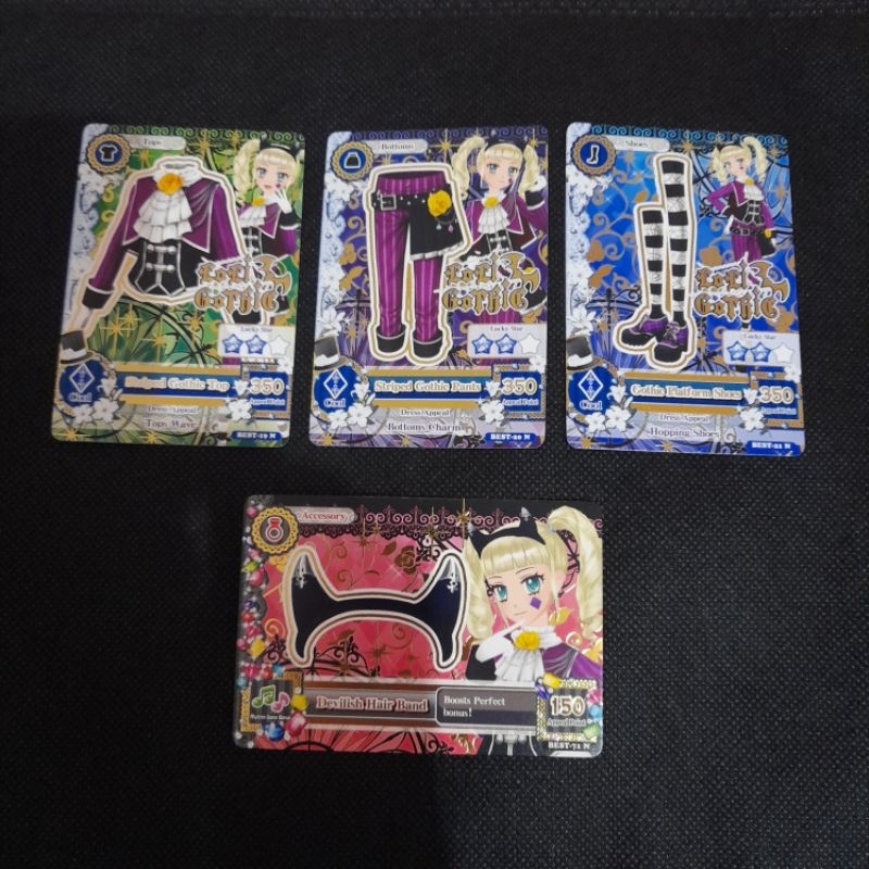 (AIKATSU CARD) Striped Gothic Set