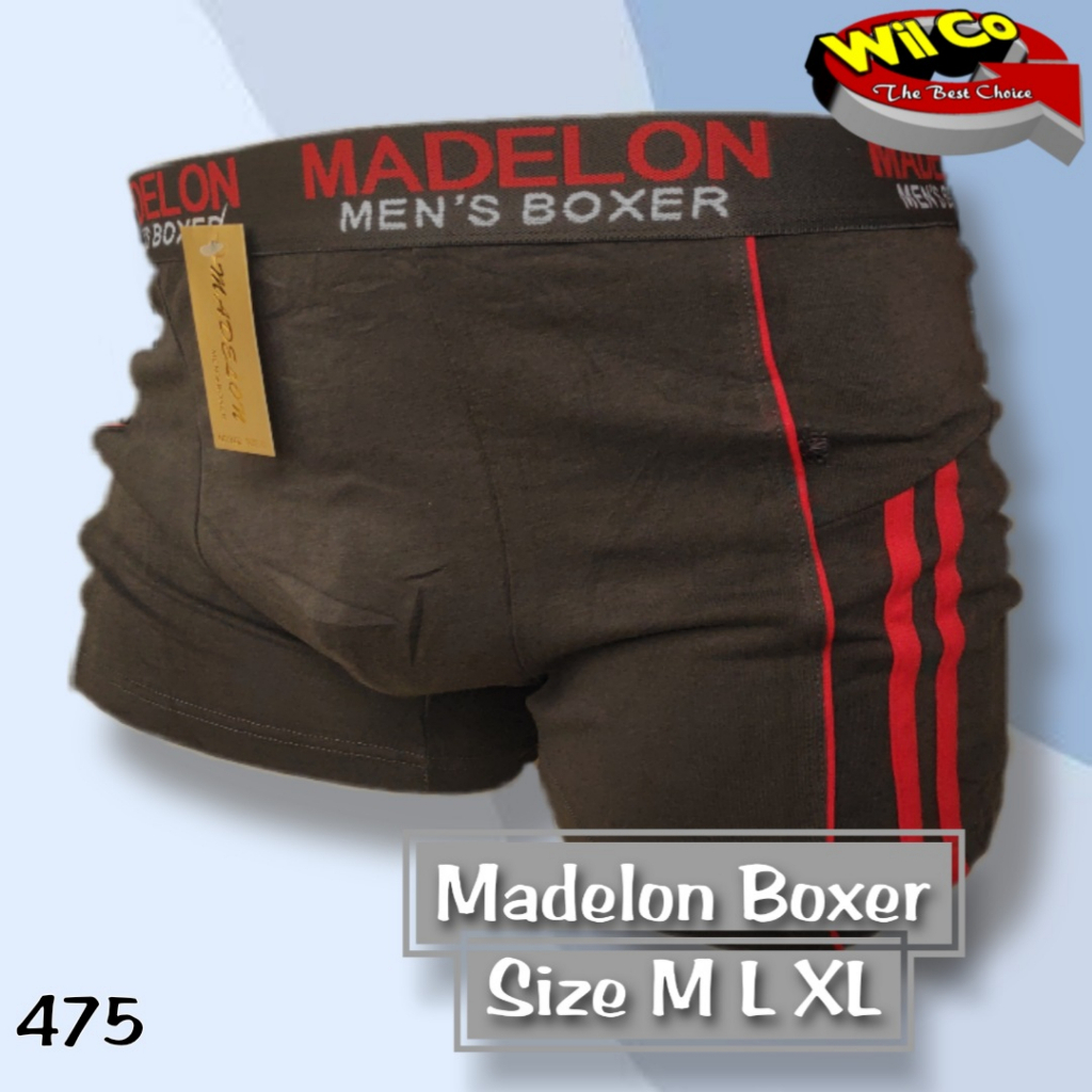 K475 - [Harga Per 1 Potong] CELANA DALAM PRIA CD [BOXER] PRIA PAKAIAN DALAM PRIA MADELON SIZE M - XL