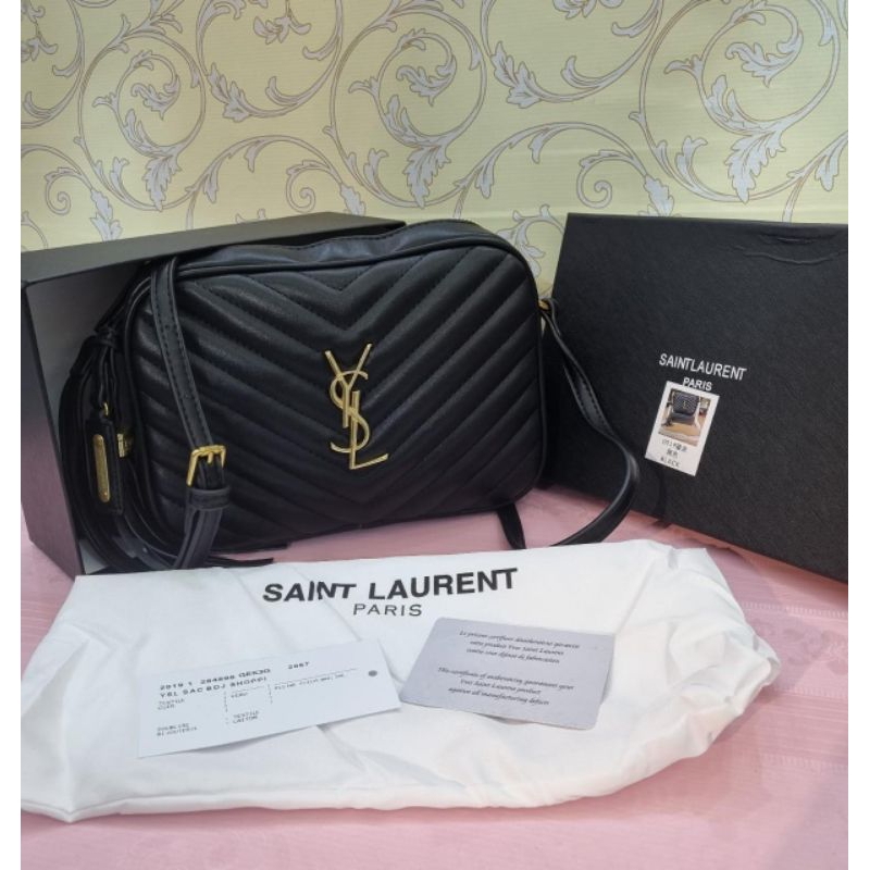 tas fashion camera slingbag,tas ysl Chevron selempang  with lookmefirst bag free box