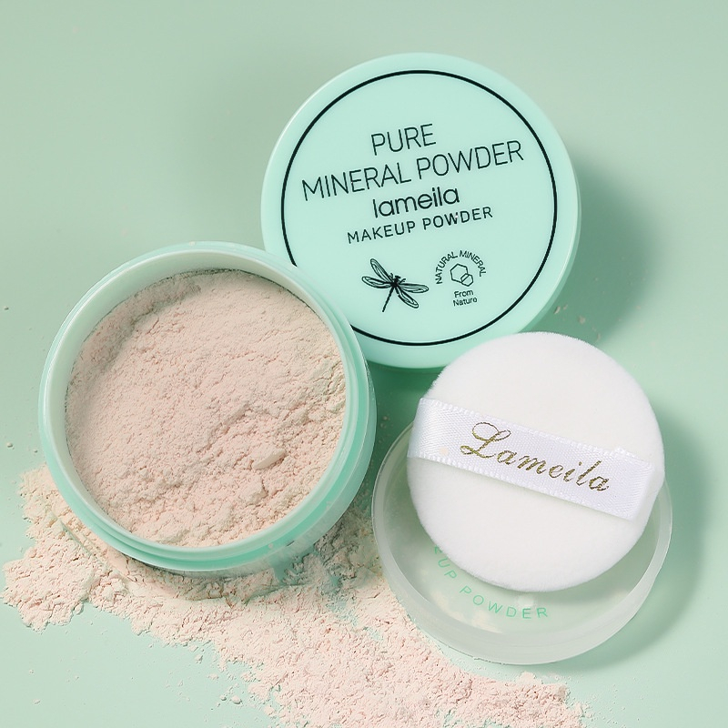 Bedak Tabur Lameila 3607 Loose Powder | Lameila Pure Mineral Powder Makeup bedak tabur