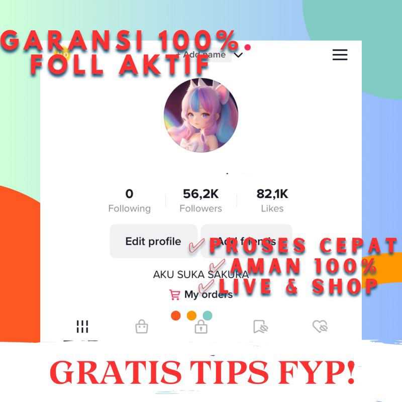 AKUN TT REAL MURAH HASIL FYP