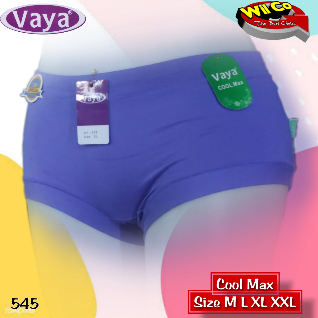 K545 - (Harga Per 1 Potong) CELANA DALAM WANITA PAKAIAN WANITA PAKAIAN DALAM VAYA SIZE M - XXL MULTYCOLLOR