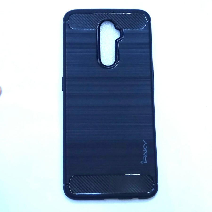 REALME X2 PRO CASE SOFTCASE SLIM FIT CARBON SILIKON HITAM IPAKY KARBON CASING COVER PELINDUNG KAMERA